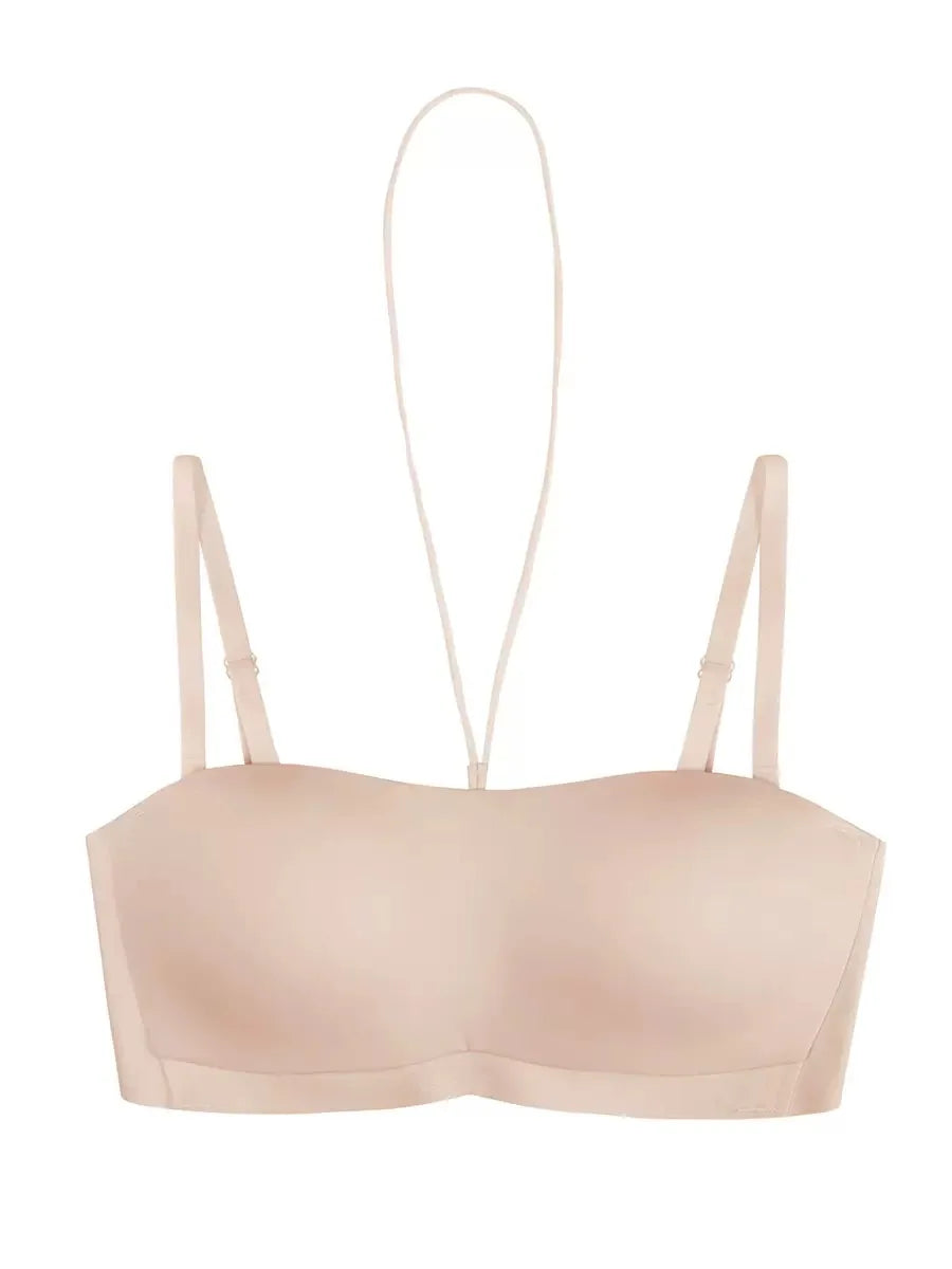 Women's Invisible Strapless Bra – Anti-Slip Seamless Push-Up Bandeau Bra - Harmony Haven - Essentials