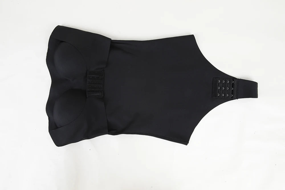 Plus Size Strapless Thong Bodysuit – Seamless Firm Tummy Control Shapewear - Harmony Haven - Essentials