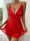 Women's Romantic Lace Babydoll Dress – Sheer Mesh Lingerie Nightwear - Harmony Haven - Essentials