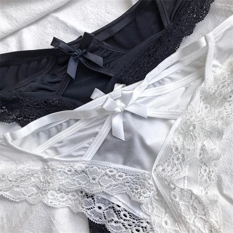 Women's Hollow-Out Lace Thong – Sexy Breathable Seamless G-String - Harmony Haven - Essentials