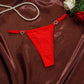 Women’s Heart Decor Thong Panties – Sexy Low Waist Lace Underwear - Harmony Haven - Essentials