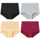 Women's Embroidered High-Waisted Cotton Briefs – Breathable Full-Coverage Everyday Underwear - Harmony Haven - Essentials