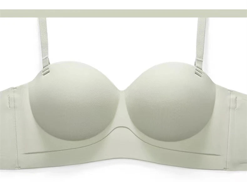 Women’s Strapless Push Up Bra – Seamless Wireless Invisible Tube Bra - Harmony Haven - Essentials