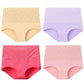 Women's Embroidered High-Waisted Cotton Briefs – Breathable Full-Coverage Everyday Underwear - Harmony Haven - Essentials