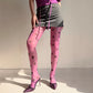 Women's Classic Polka Dot Sheer Tights – Elegant Transparent Pantyhose - Harmony Haven - Essentials