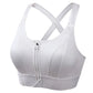 Women's Plus Size Front-Zipper Sports Bra – High-Impact Yoga & Workout Crop Tank - Harmony Haven - Essentials