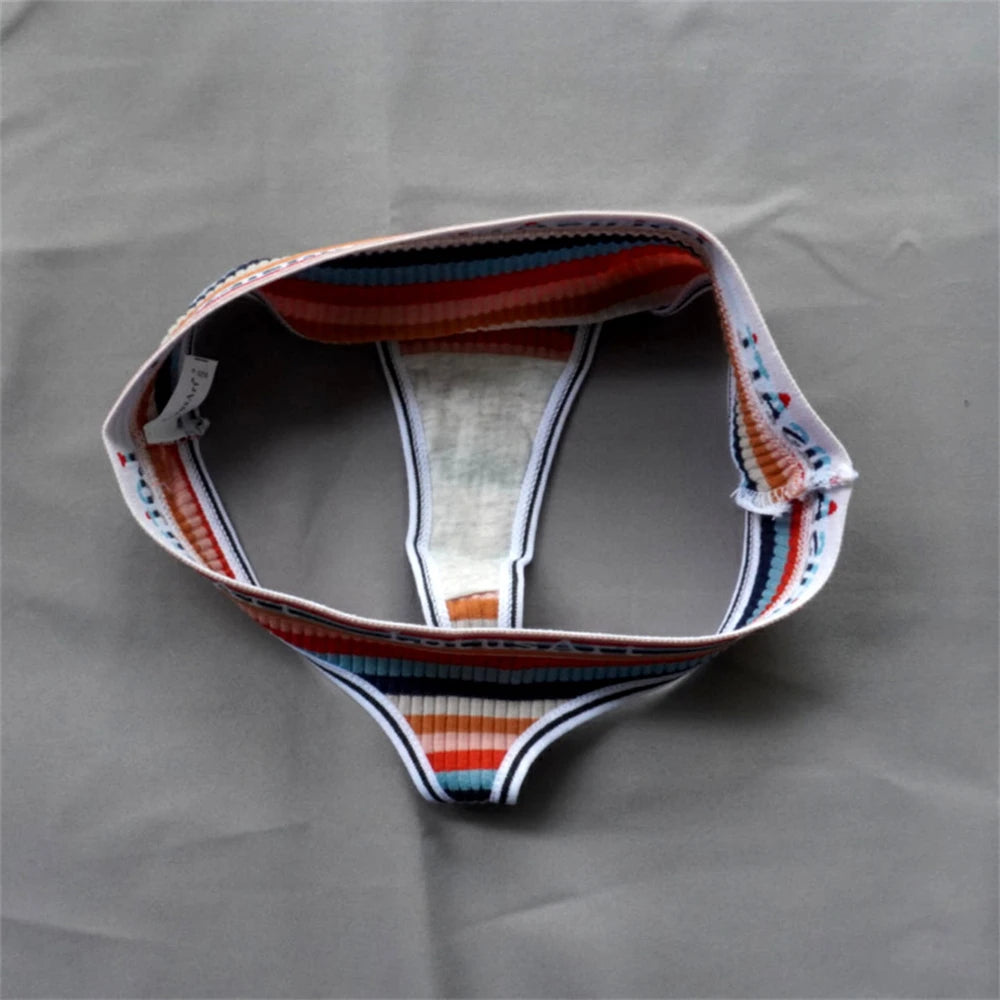 3PCS Women’s Brazilian Thong Set – Colorful Cotton Seamless G String Panties - Harmony Haven - Essentials