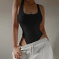Women's Off-Shoulder Halter Knit Bodysuit – Sleeveless Slim-Fit Bodycon Top - Harmony Haven - Essentials
