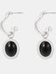 Stainless Steel Oval Drop Earrings - Harmony Haven - Essentials