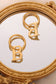 Titanium Steel Letter Hoop Earrings - Harmony Haven - Essentials