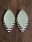 PU Leather Leaf Dangle Earrings - Harmony Haven - Essentials